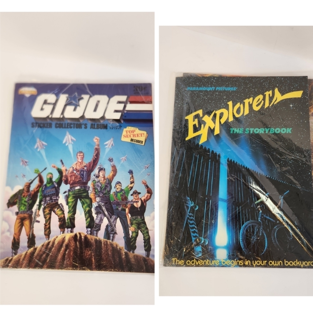 G.I. Joe Sticker Collectors Album Book 1986/87 Hasbro Vintage Explorer Paramount